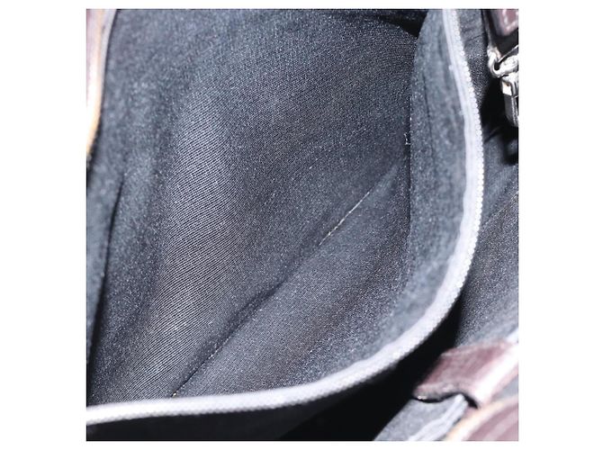 Salvatore Ferragamo Tote Bag Leder Schwarz Silber Auth ka4781 - Ansicht 20