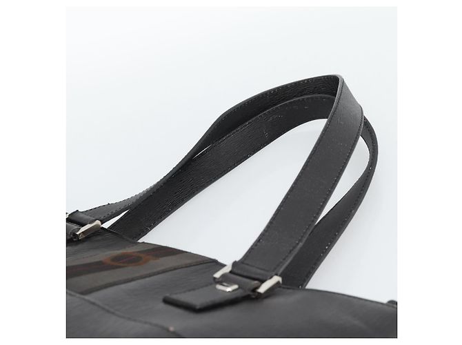 Salvatore Ferragamo Tote Bag Leder Schwarz Silber Auth ka4781 - Ansicht 8
