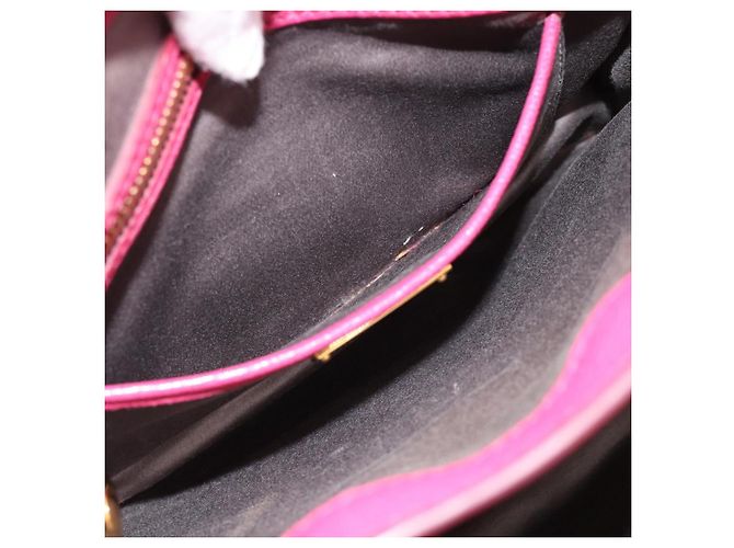 Borsa Miu Miu Madras in pelle 2 in 1 rosa oro Auth 187558A D'oro - vista 20