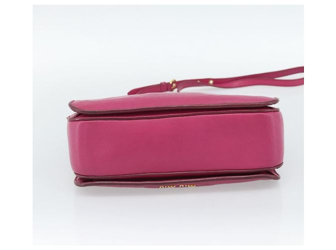 Borsa Miu Miu Madras in pelle 2 in 1 rosa oro Auth 187558A D'oro - vista 5