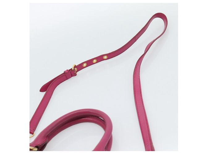 Borsa Miu Miu Madras in pelle 2 in 1 rosa oro Auth 187558A D'oro - vista 9