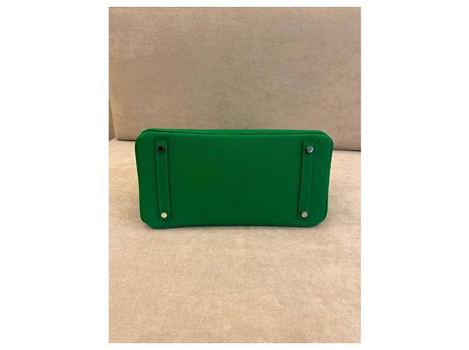 Borsa Hermès Birkin 30 Pelle Togo Verde Bambou - vista 6