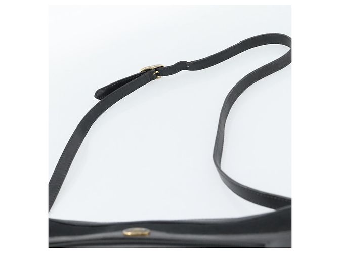 Borsa a tracolla GUCCI GG Canvas Web Sherry Line Nero Rosso Verde Auth ka4825 - vista 8