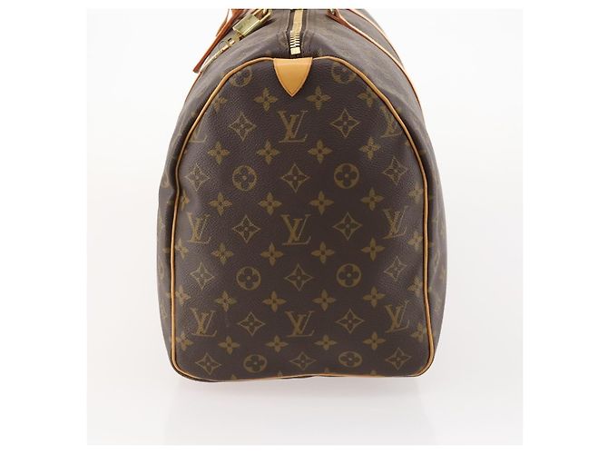 LOUIS VUITTON Borsa Boston Monogram Keepall 50 M41426 LV Auth 183612SAV Monogramma - vista 3