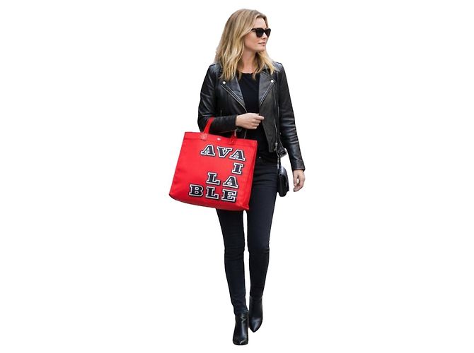 Anya Hindmarch "Available" Shopper Rot - Ansicht 2