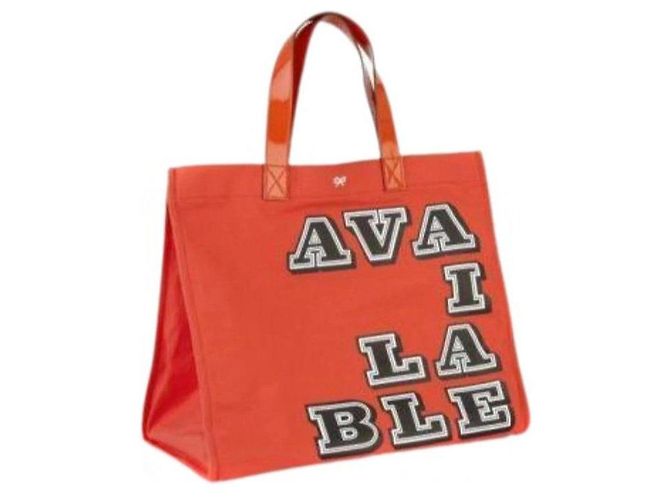 Anya Hindmarch "Available" Shopper Rot - Ansicht 6