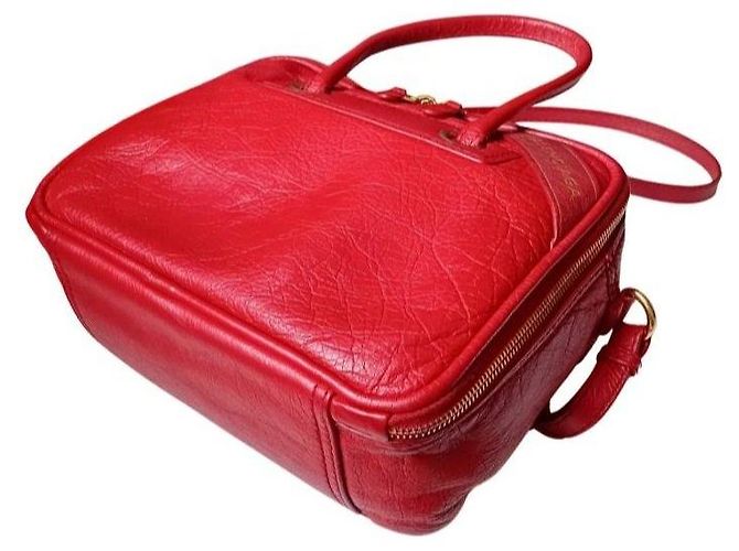 Balenciaga Borsa City in pelle rossa Rosso - vista 10