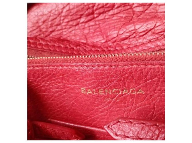Balenciaga Borsa City in pelle rossa Rosso - vista 4
