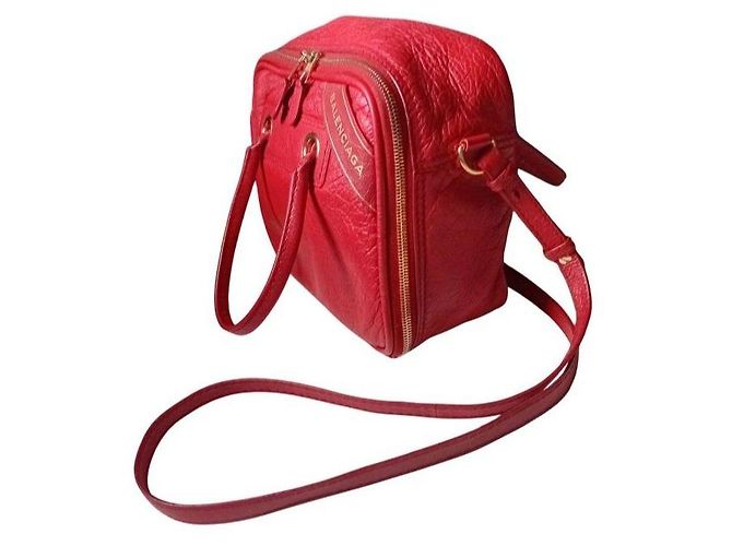 Balenciaga Borsa City in pelle rossa Rosso - vista 5