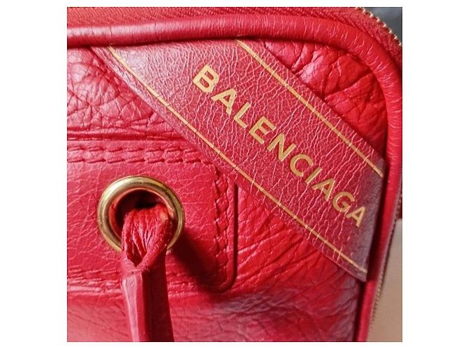 Balenciaga Borsa City in pelle rossa Rosso - vista 8