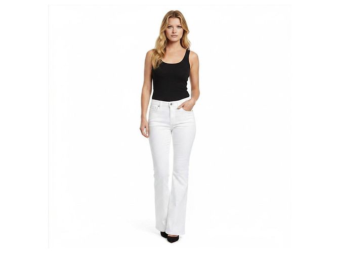 Vaqueros bootcut blancos Versace Jeans Couture - vista 2