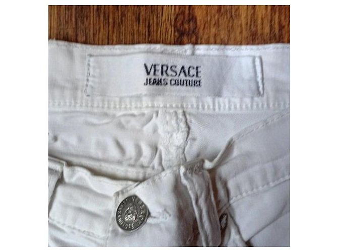 Vaqueros bootcut blancos Versace Jeans Couture - vista 6