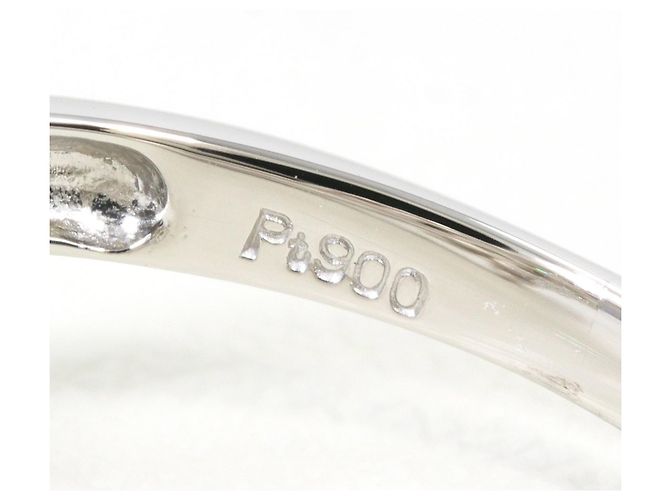 Autre Marque Anillo de banda de platino PT900 con diamante - vista 4