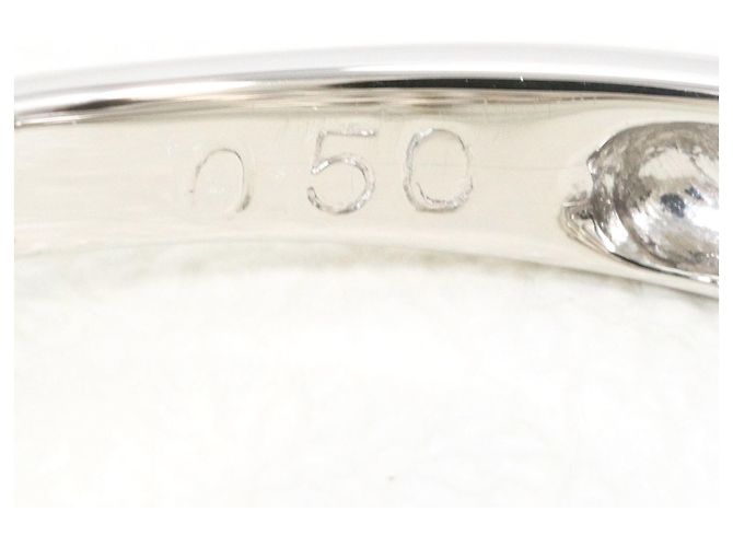 Autre Marque Anillo de banda de platino PT900 con diamante - vista 5