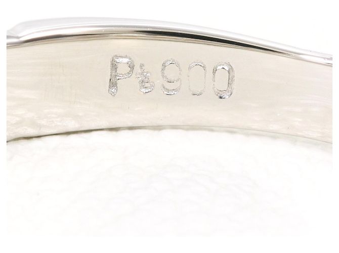 Autre Marque PT900 Platinring mit Diamant - Ansicht 4