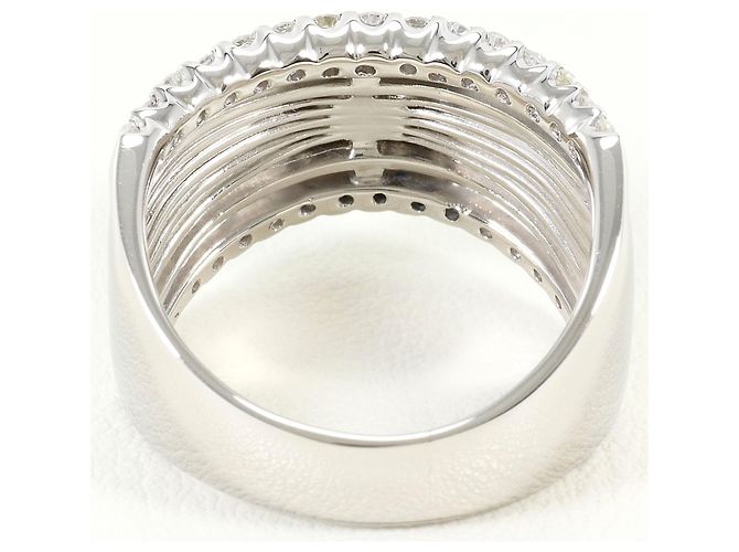 Autre Marque PT900 Platinring mit Diamant - Ansicht 4