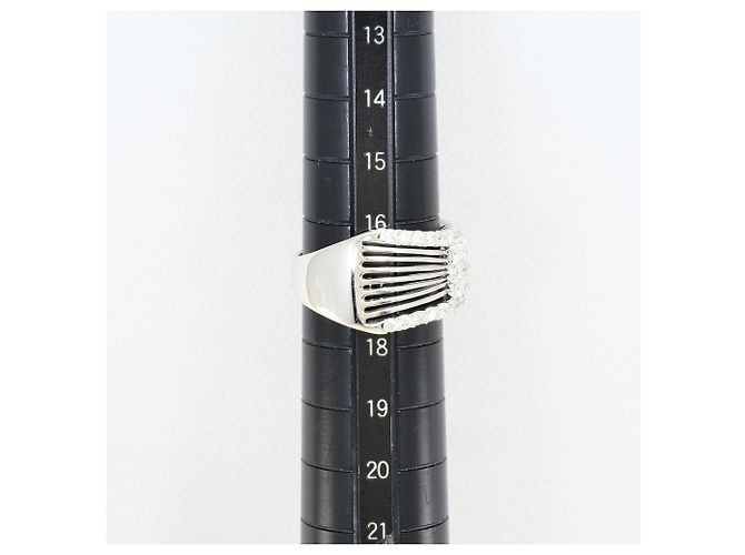 Autre Marque PT900 Platinring mit Diamant - Ansicht 7