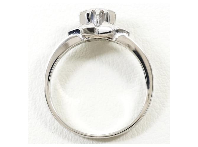 Autre Marque Platinring mit Diamant - Ansicht 2