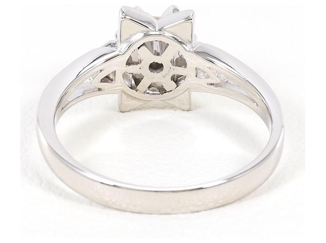 Autre Marque Platinring mit Diamant - Ansicht 3