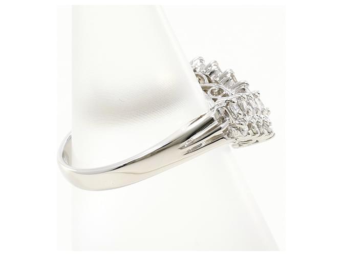 Autre Marque PT900 Platinring mit 0.32ct Diamant - Ansicht 2