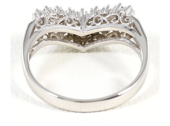 Autre Marque PT900 Platinring mit 0.32ct Diamant - Ansicht 3