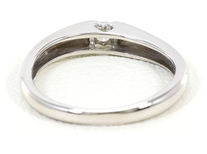 Autre Marque PT900 Platinring mit Diamant - Ansicht 3