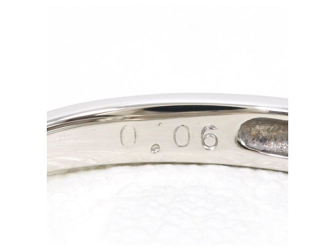 Autre Marque PT900 Platinring mit Diamant - Ansicht 5