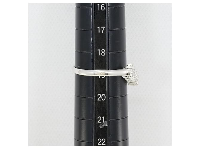 Autre Marque Platinring mit Diamant - Ansicht 7