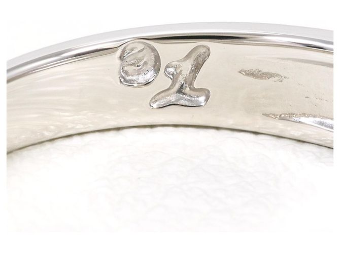 Autre Marque Platinring mit blauen Diamanten - Ansicht 5