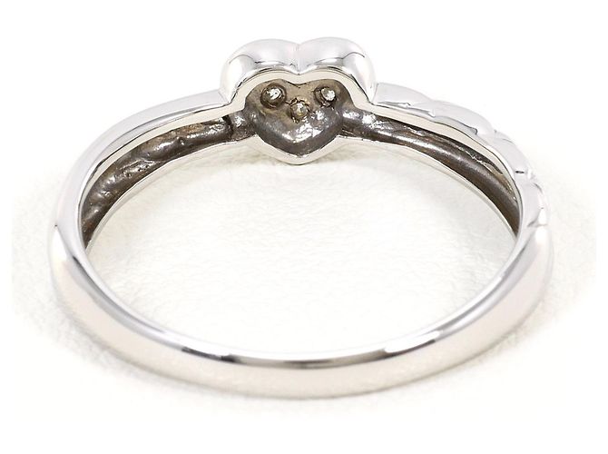 Autre Marque PT900 Platinring mit blauem Diamanten - Ansicht 3