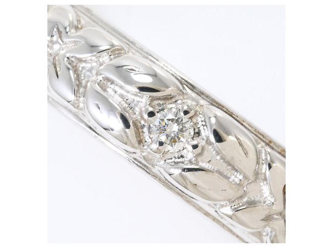 Autre Marque 18K Weißgold-Ring mit Diamant Golden - Ansicht 2