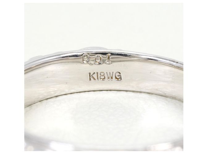 Autre Marque 18K Weißgold-Ring mit Diamant Golden - Ansicht 5