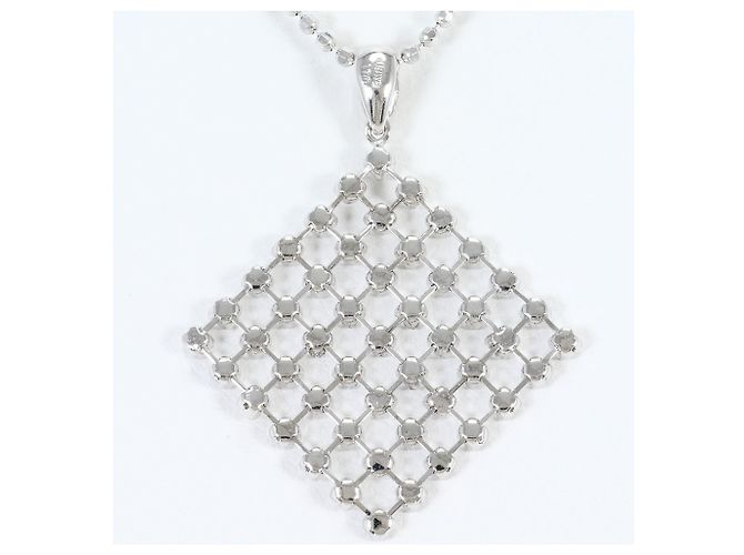 Autre Marque 18K Weißgoldkette mit Diamant Golden - Ansicht 3