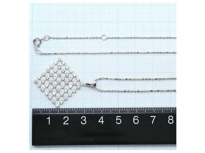 Autre Marque 18K Weißgoldkette mit Diamant Golden - Ansicht 5