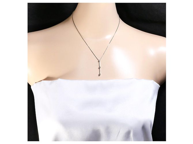 Autre Marque 18K Weißgoldkette mit Diamant Golden - Ansicht 6