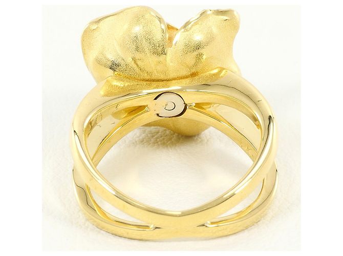 Autre Marque 18K Gelbgold-Ring mit Diamant Golden - Ansicht 4