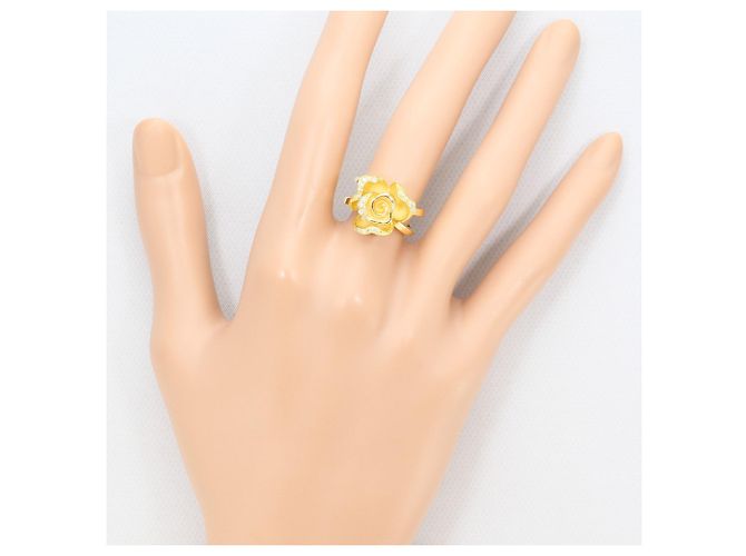 Autre Marque 18K Gelbgold-Ring mit Diamant Golden - Ansicht 7