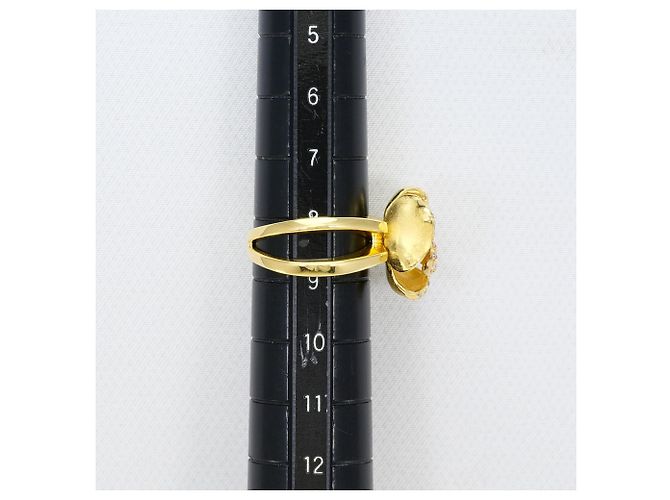 Autre Marque 18K Gelbgold-Ring mit Diamant Golden - Ansicht 8