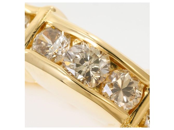 Autre Marque 18K Gelbgold-Ring mit braunem Diamanten Golden - Ansicht 2