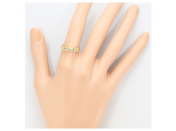 Autre Marque 18K Gelbgold-Ring mit braunem Diamanten Golden - Ansicht 7