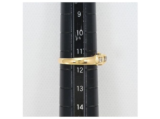 Autre Marque 18K Gelbgold-Ring mit braunem Diamanten Golden - Ansicht 8