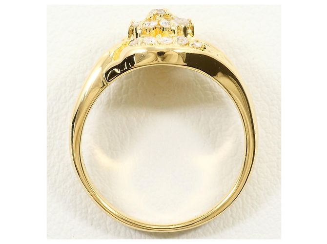 Autre Marque 18K Gelbgold-Ring mit Diamant Golden - Ansicht 3