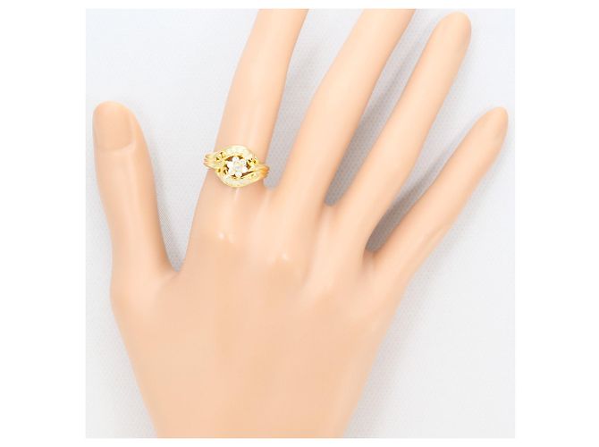 Autre Marque 18K Gelbgold-Ring mit Diamant Golden - Ansicht 7