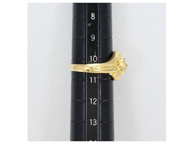 Autre Marque 18K Gelbgold-Ring mit Diamant Golden - Ansicht 8
