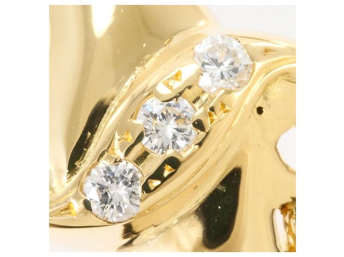 Autre Marque 18K Gelbgold-Ring mit Diamant Golden - Ansicht 2