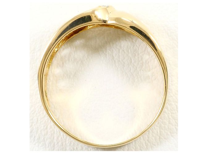 Autre Marque 18K Gelbgold-Ring mit Diamant Golden - Ansicht 3