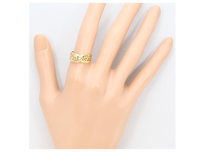 Autre Marque 18K Gelbgold-Ring mit Diamant Golden - Ansicht 6