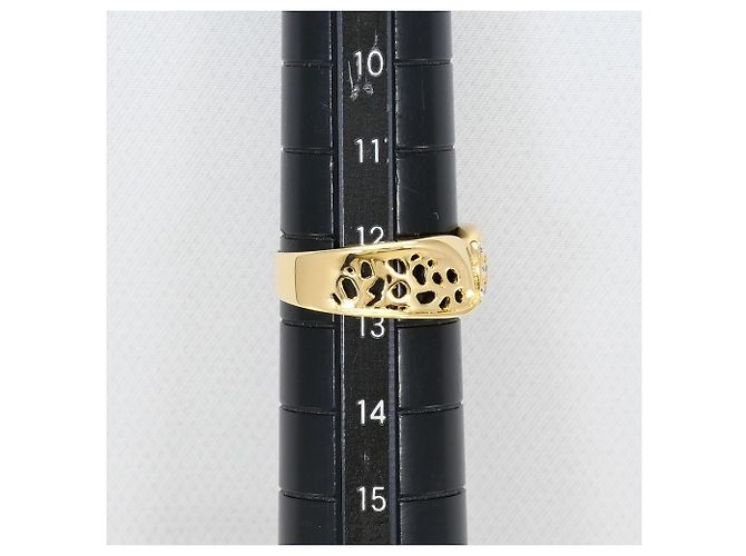 Autre Marque 18K Gelbgold-Ring mit Diamant Golden - Ansicht 7