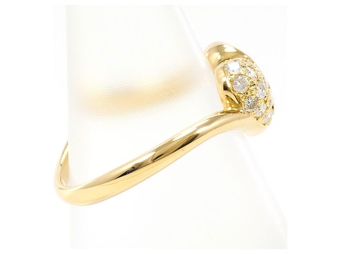Autre Marque 18K Gelbgold-Ring mit Diamant Golden - Ansicht 3