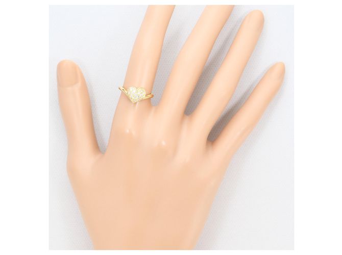 Autre Marque 18K Gelbgold-Ring mit Diamant Golden - Ansicht 7